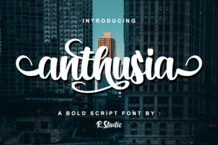 Anthusia: A Bold Script Font for Stunning Brand Identity
