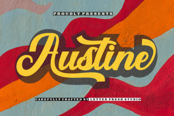 Austine: A Bold Retro Handwritten Font for Branding