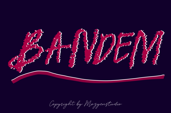 Bandem: A Bold Handwritten Font for Dynamic Branding