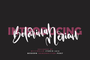 Belarimul Meriam: A Timeless Handwritten Font for Editors