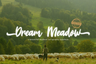 Dream Meadow: A Modern Calligraphy Font for Your Brand