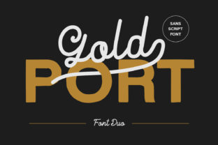 Gold Port: A Bold Script Font for Web Design