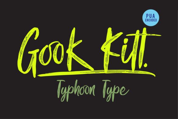 Gook Kitt: A Bold Handwritten Font for Makers
