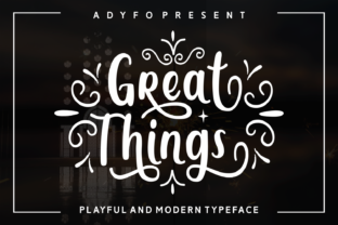 Great Things: A Handwritten Font for Modern Web Design