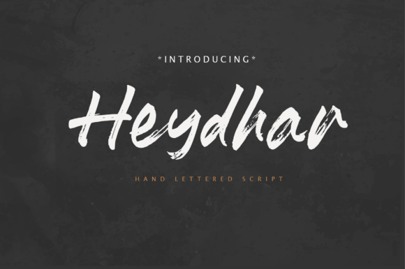Heydhar: A Bold Handwritten Font for Your Brand