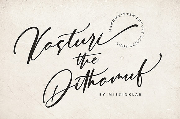 Kasturi Dithamuf: A Bold Handwritten Font for Makers