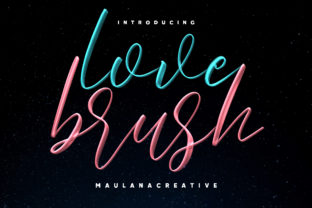 Love Brush: A Romantic Script Font for Editorial Design
