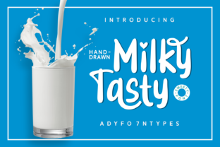 Milky Tasty: A Whimsical Handwritten Font for Small Business