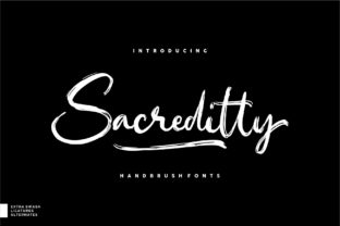 Sacreditty: A Bold Handwritten Font for Editorial Design