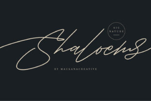 Shaloems: A Handwritten Font for Unique Branding