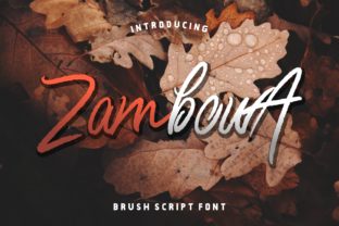 Zambowa: A Bold Handwritten Font for Modern Editorial
